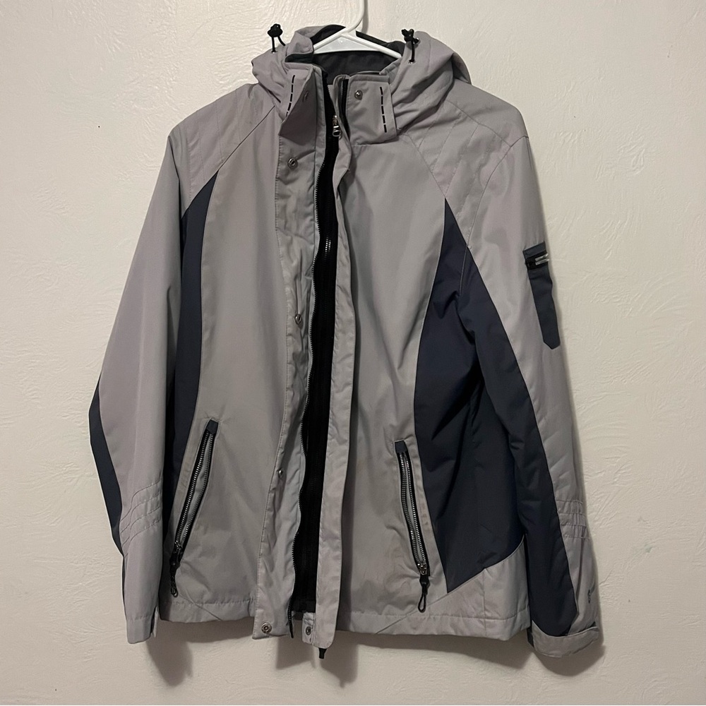 🌟🌟Free Country women’s  Gray and Dark Blue Performance Jacket